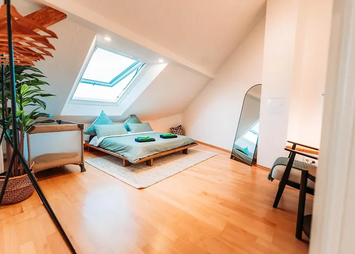 Апартаменты Spacious Penthouse With Ac And Free Parking Steps Away From The Station Кобленц